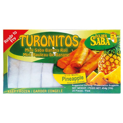 Golden Saba  MiniLoempia banana -Pineapple