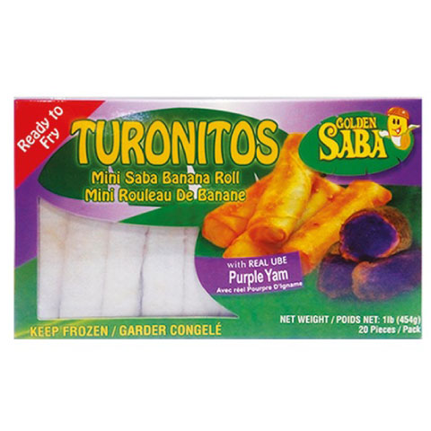 Golden Saba Ube (purple yam) Turonitos,