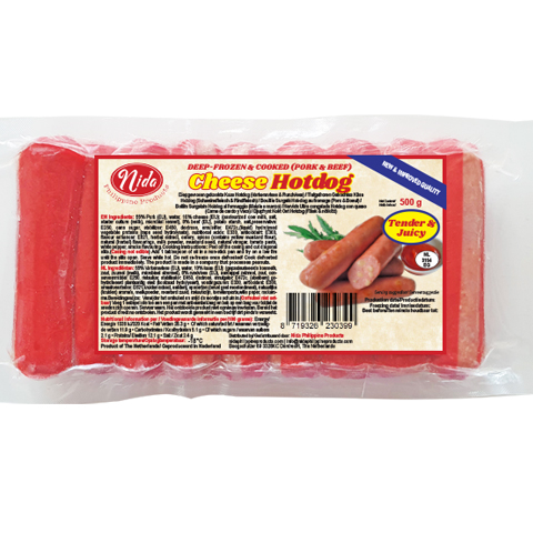 Nida Hotdog Cheese 500gr
