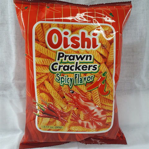 Oishi Prawn Crackers Spicy Flavor 90gr