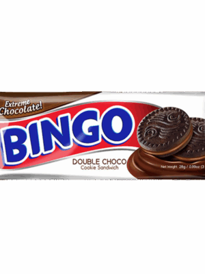 Bingo Double Choco Sandwich Cookies 10 x 28Gr