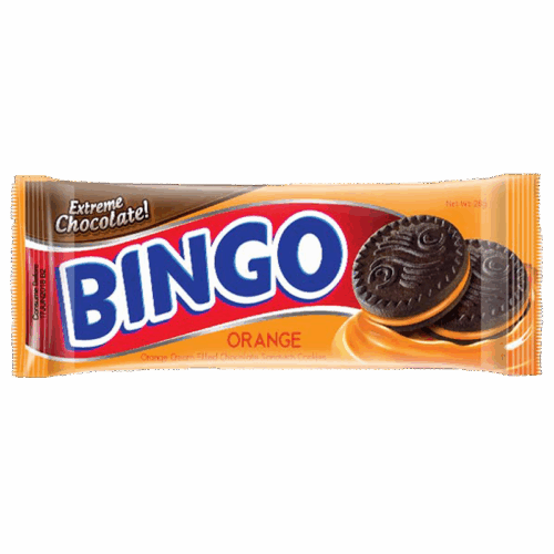 Bingo Orange Sandwich Cookies 10 x 28Gr